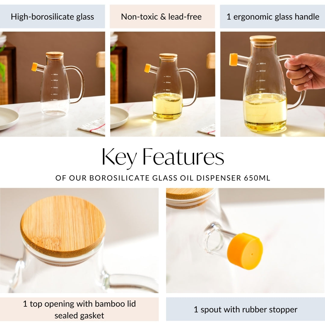 Glass Oil Dispenser 650ml