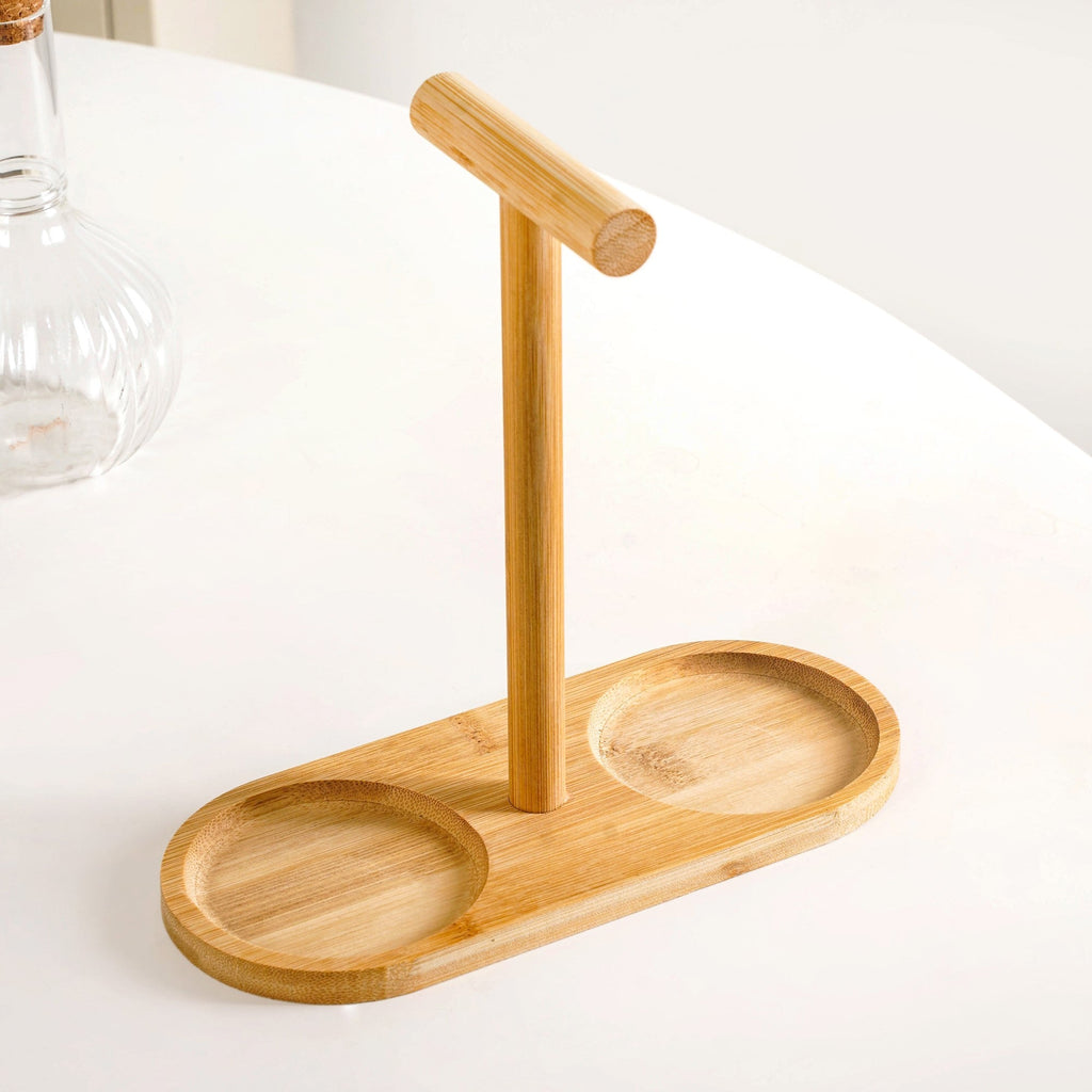 Borosilicate Glass Oil Vinegar Bottle With Stand Set Of 3 300ml