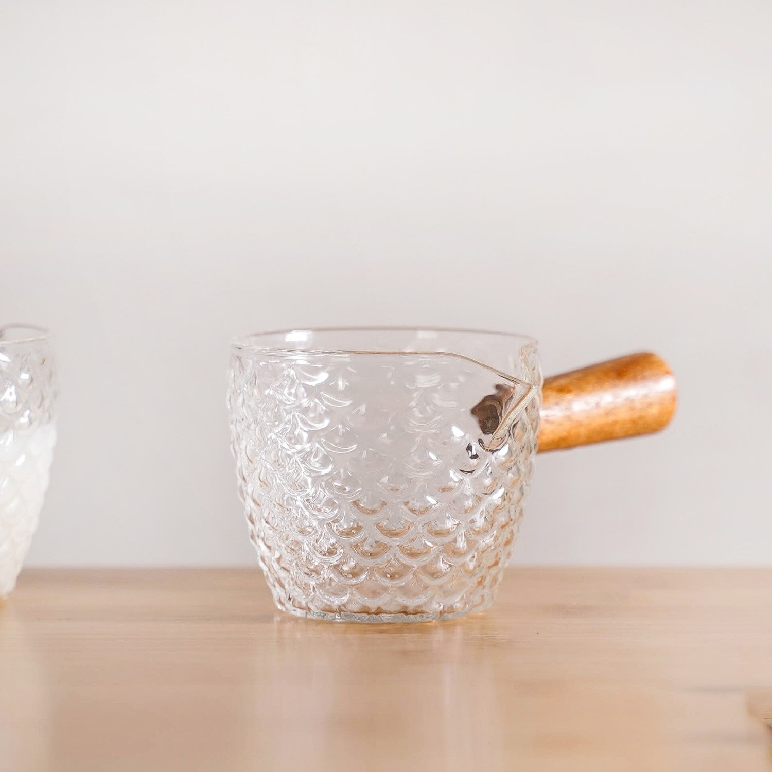 Glass Syrup Bowl With Handle 120ml Set Of 2