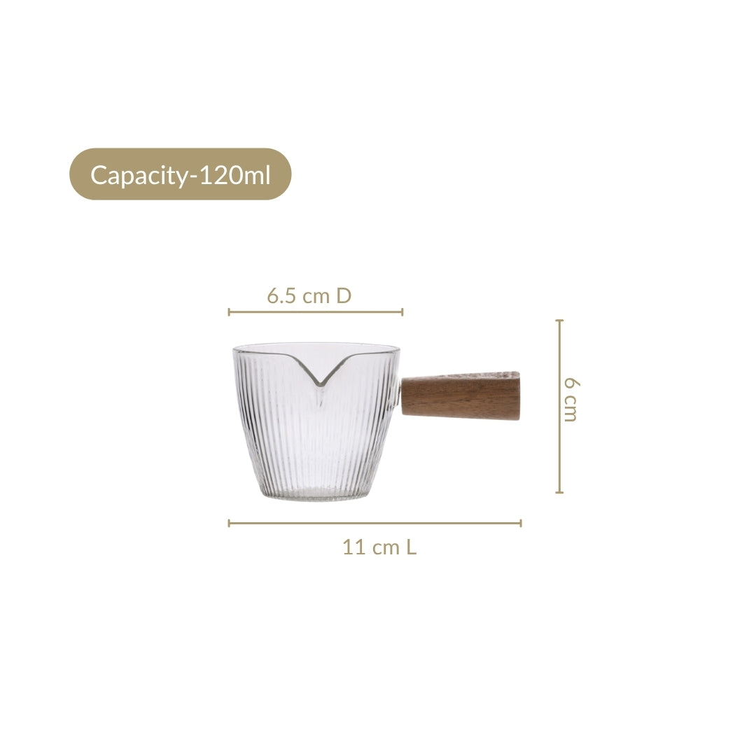 Glass Flavouring Saucer Set Of 2 120ml