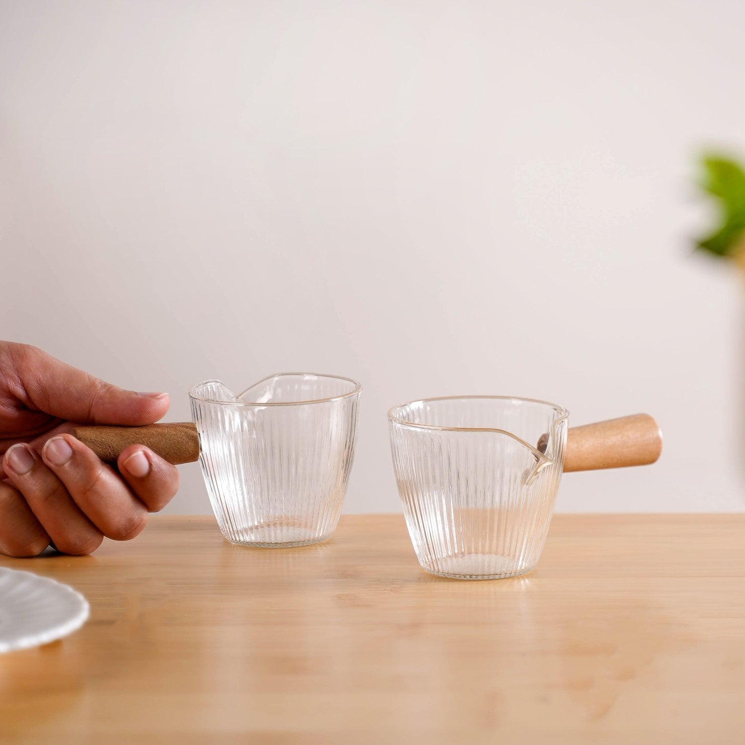 Glass Flavouring Saucer Set Of 2 120ml