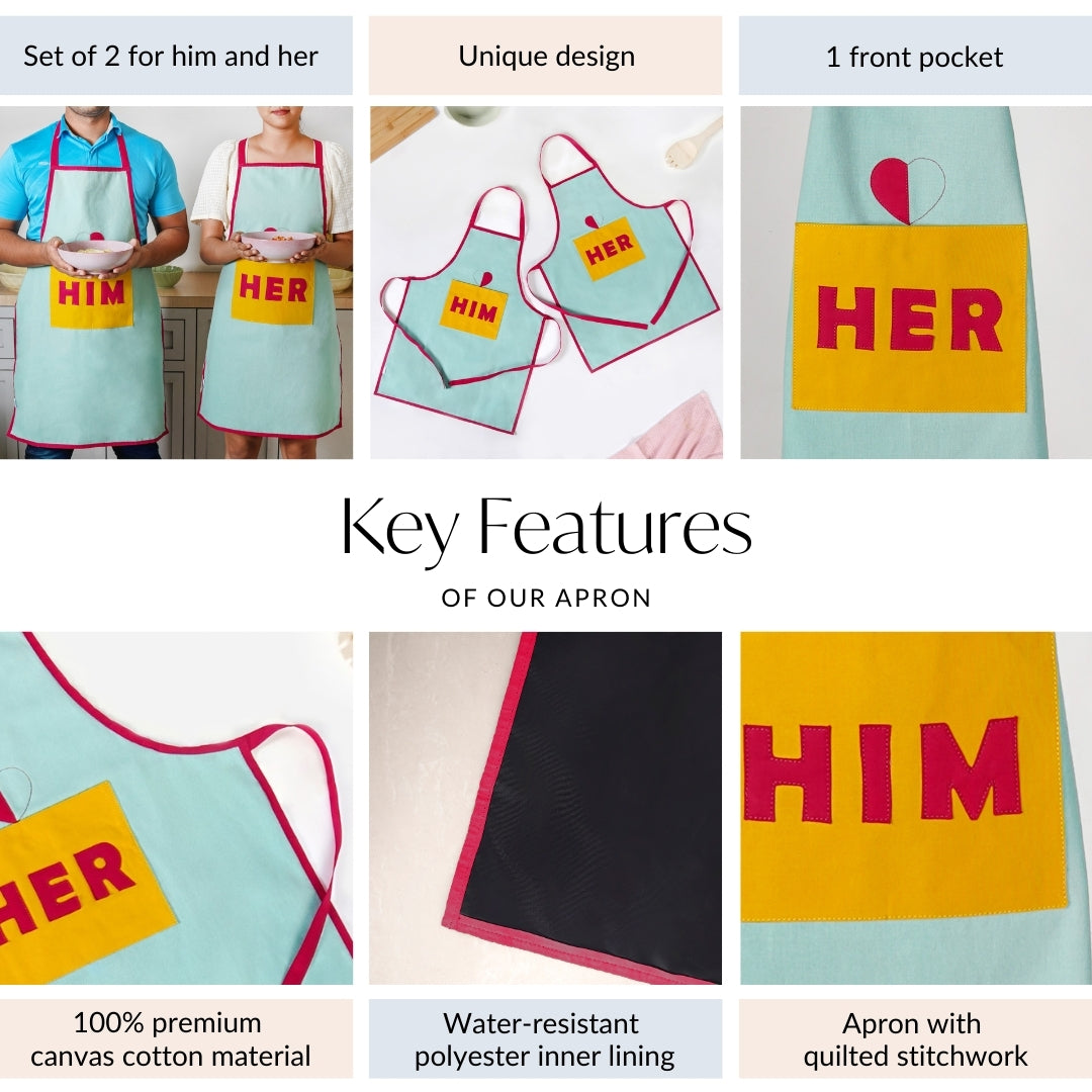 Him And Her Apron Set