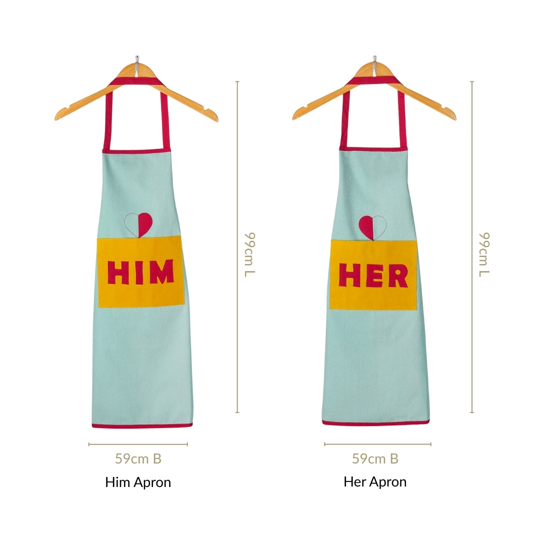 Him And Her Apron Set