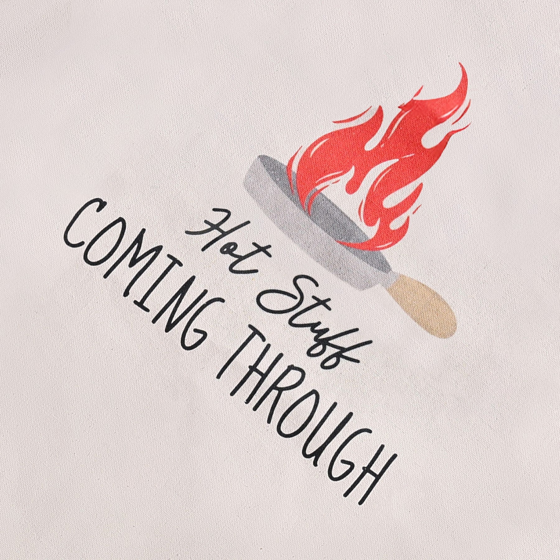 Hot Stuff Apron Mitten Pot Holder Set Of 3