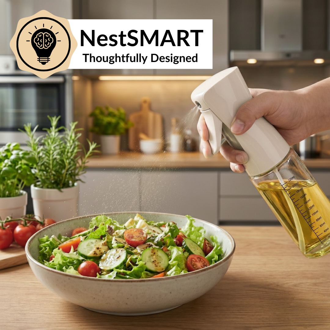 Gourmet Clear Glass Oil Bottle Beige 220ml