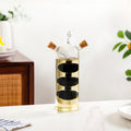 Borosilicate Cruet Bottle For Olive Oil And Balsamic Vinegar