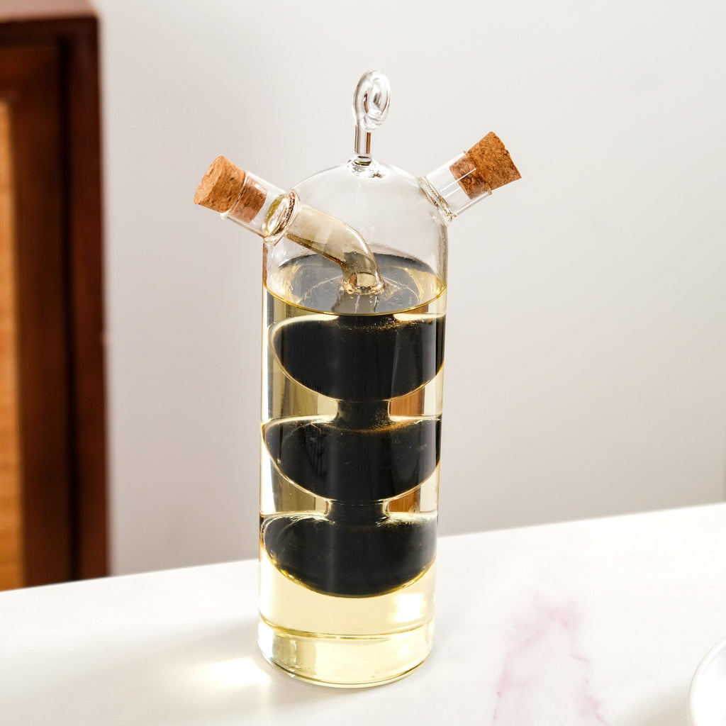 Borosilicate Cruet Bottle For Olive Oil And Balsamic Vinegar