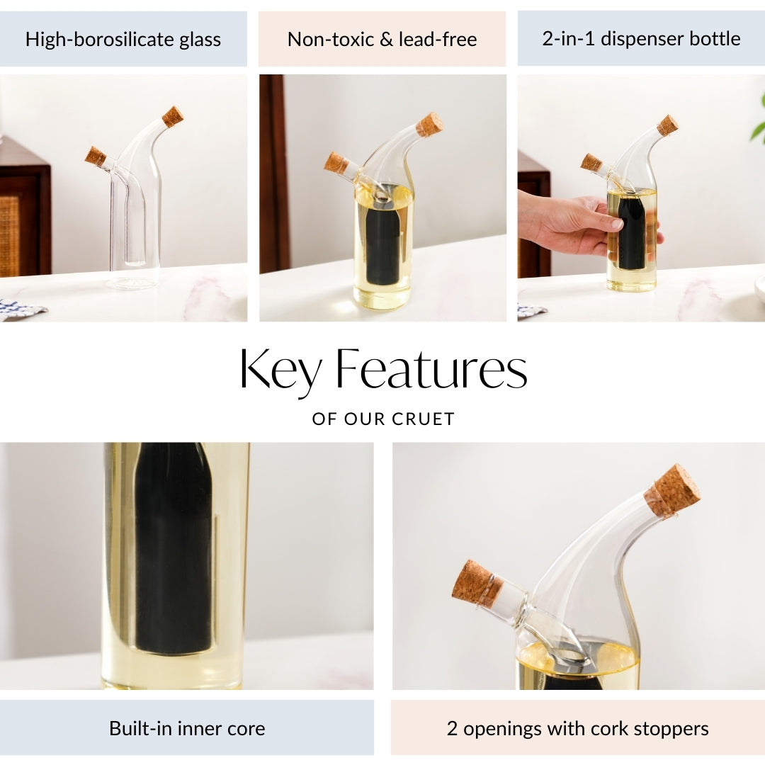 Seasoned Oil Cruet Dispenser