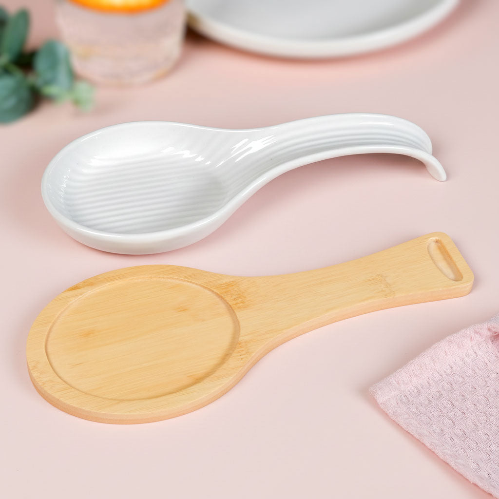 Ceramic Spoon Rest With Stand