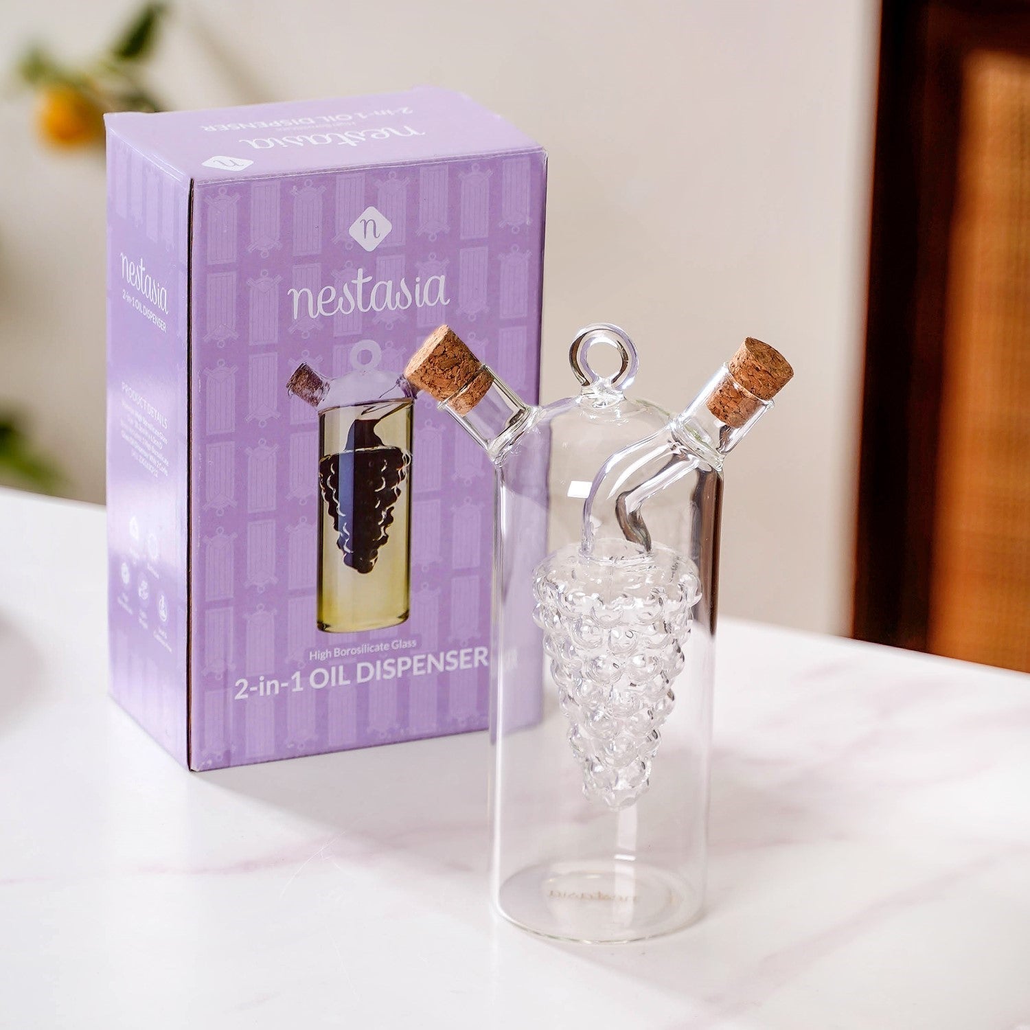 2 In 1 Glass Oil Dispenser