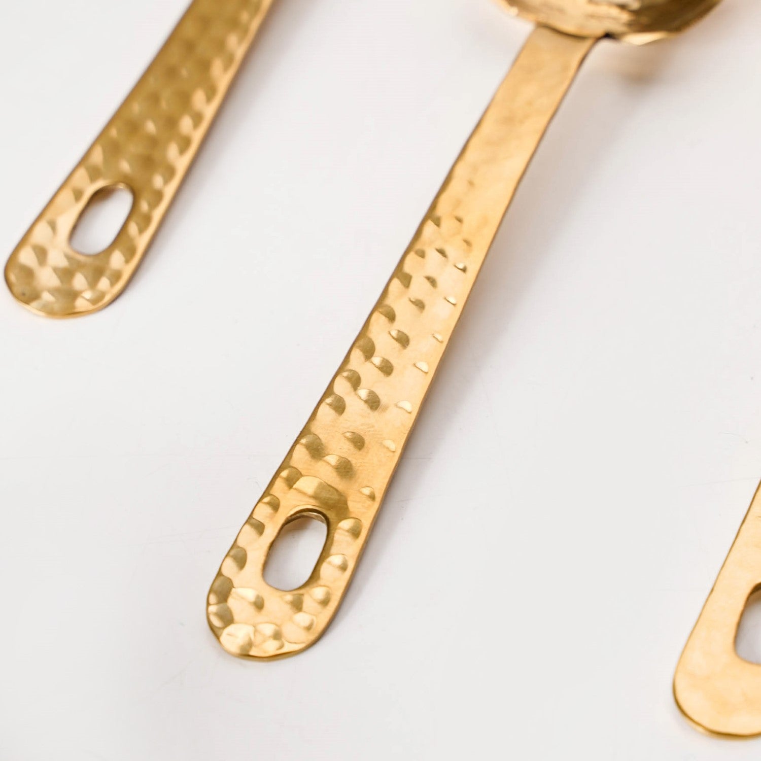 Textured Heart SS Measuring Spoon Set of 4