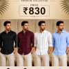 Combo Set 6 Linen Shirts Combo Pack (4 Shirts)
