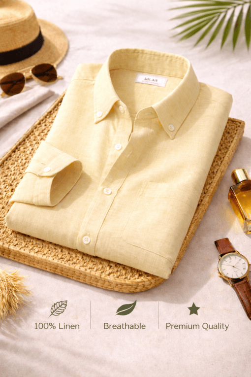 Beige Linen Shirt
