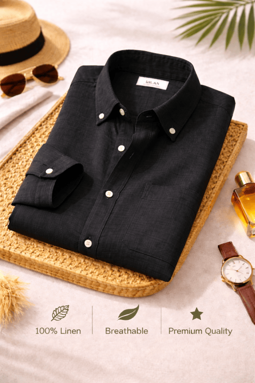 Black Linen Shirt